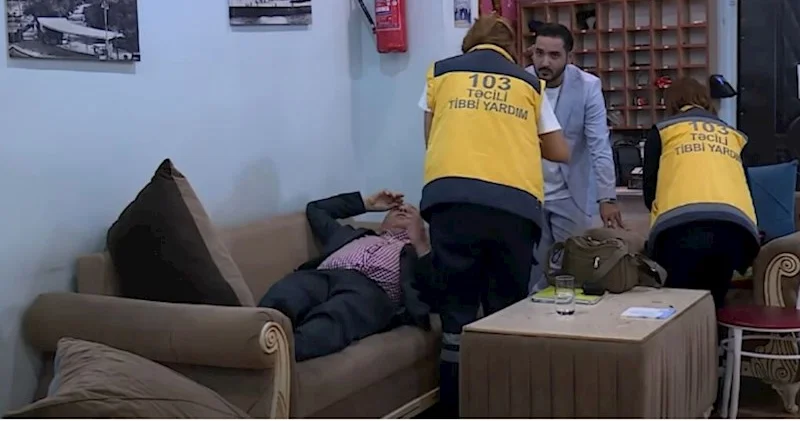 Efirdə Cabirdən danışan aktyorun halı pisləşdi, təcili yardım gəldi VİDEO