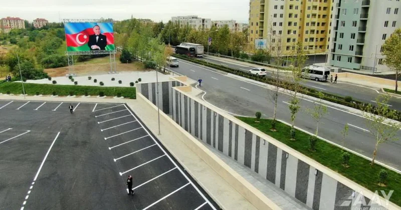 Yevlax şəhərində piyada keçidinin inşası başa çatıb