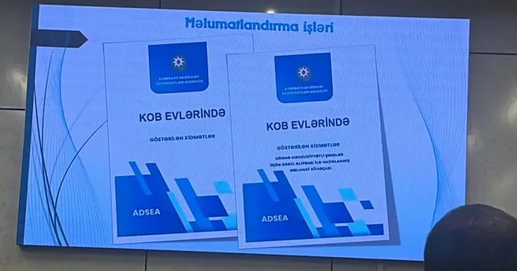KOB Evlərində 14 xidmət Hər biri izahlı şəkildə təqdim olunur