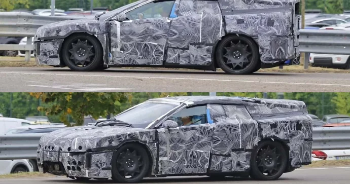 “Ferrari”nin ilk elektromobili test edildi FOTO