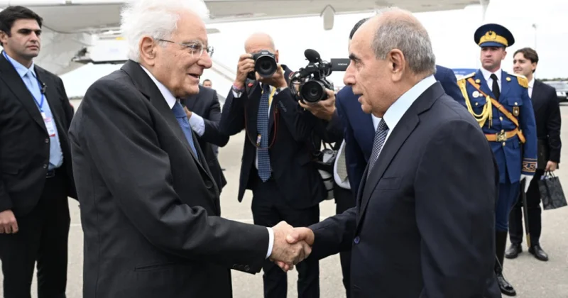 İtaliya Prezidentinin rəsmi qarşılanma mərasimi keçirilir YENİLƏNİB (FOTO)