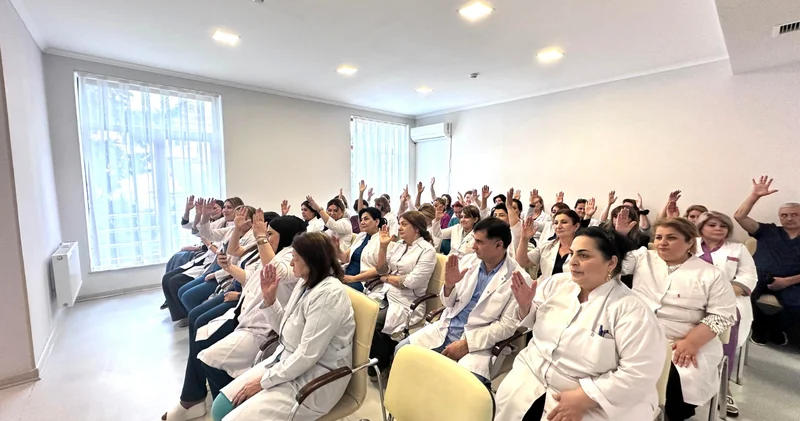 YAP Sabunçu rayon təşkilatının ərazi partiya təşkilatında hesabat seçki yığıncağı keçirilib FOTOLAR