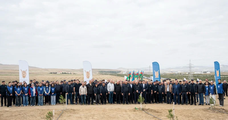 Prokurorluq işçilərinin peşə bayramı ilə əlaqədar ağacəkmə aksiyası keçirilib