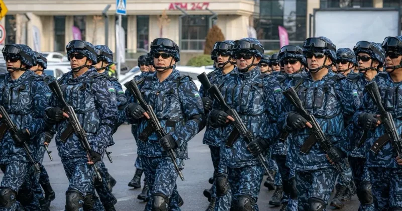 Азербайджанские военные в Узбекистане