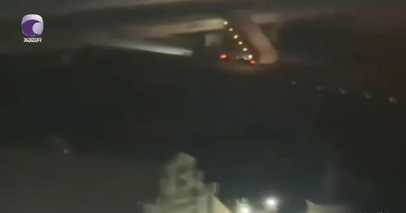 Getdiyi sürətlə körpüyə çırpıldı Hadisə yerindən (Video)
