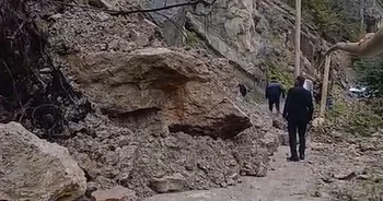 Quba Xınalıq yolunda növbəti sürüşmə baş verdi ÖZƏL VİDEO