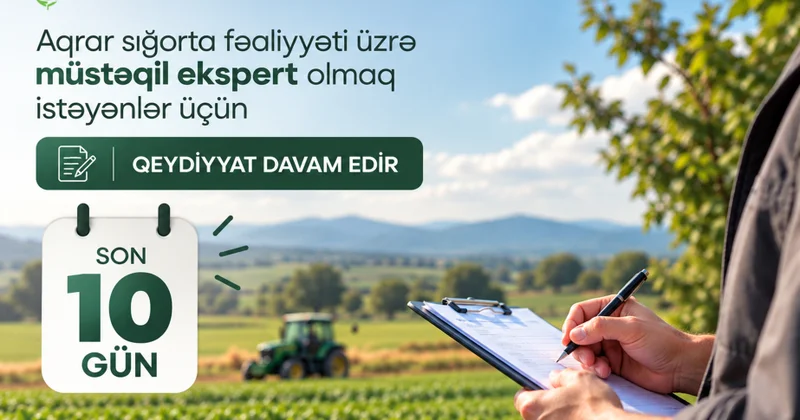 Aqrar Sığorta Fondu bölgələrdə fəaliyyət göstərən mütəxəssisləri əməkdaşlığa dəvət edir