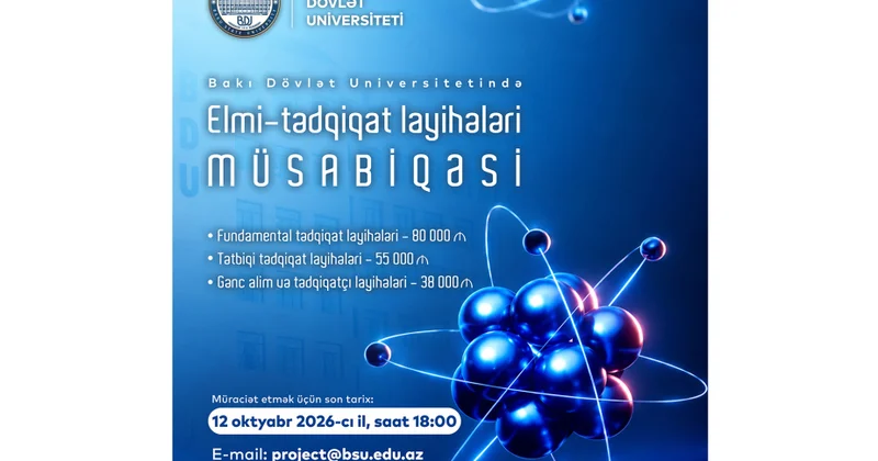 BDU da elmi tədqiqat layihələri üzrə müsabiqə elan olunur