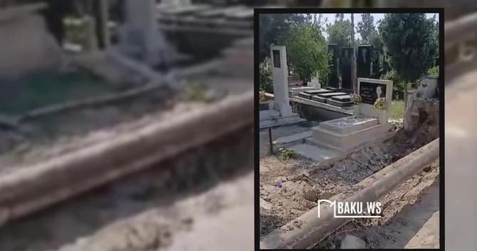 Qaraçuxur qəbiristanlığının hasarı uçurulub