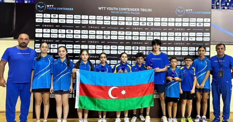 Azərbaycanın stolüstü tennisçiləri Tbilisidən 5 medalla qayıdırlar