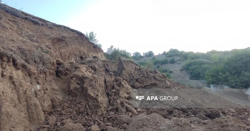 Quba Xınalıq yolunda sürüşmə olub, hərəkət dayanıb