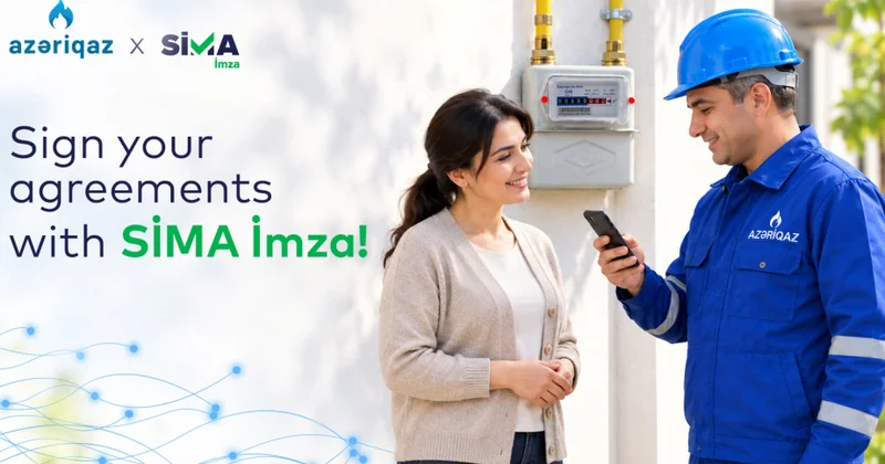 ® Azerigas subscribers to sign contracts digitally using SİMA