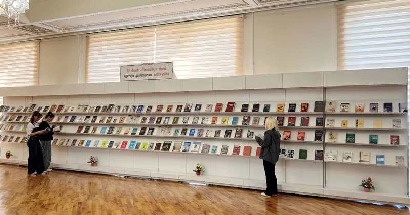 Milli Kitabxanada “30 oktyabr Ümumdünya siyasi repressiya qurbanlarının xatirə günü” adlı kitab sərgisi açılıb