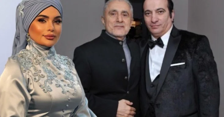 Fərqanə Qasımova 19 il əvvəl atası və qudası ilə Foto