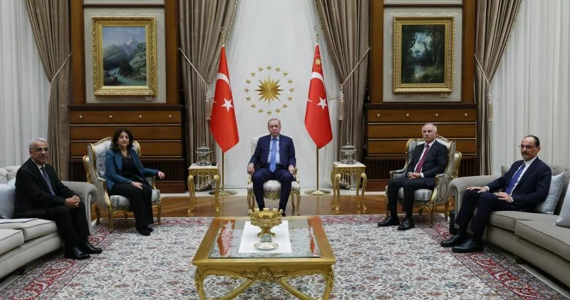 Ərdoğan DEM Partiyasının nümayəndə heyətini qəbul edib FOTO