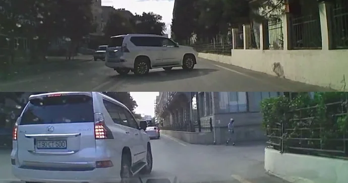 Qoşa xətdən geriyə dönən sürücü yenidən qayda pozdu 90 CT 500 VİDEO