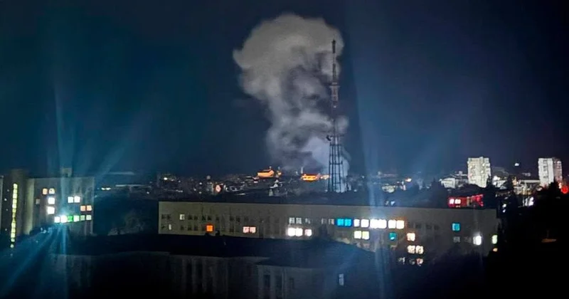 Россия ударила по украинской телебашне
