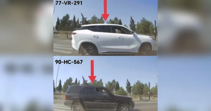 Qırmızı işığı vecinə almayan intizamsız sürücülər qəzanın bir addımlığında VİDEO