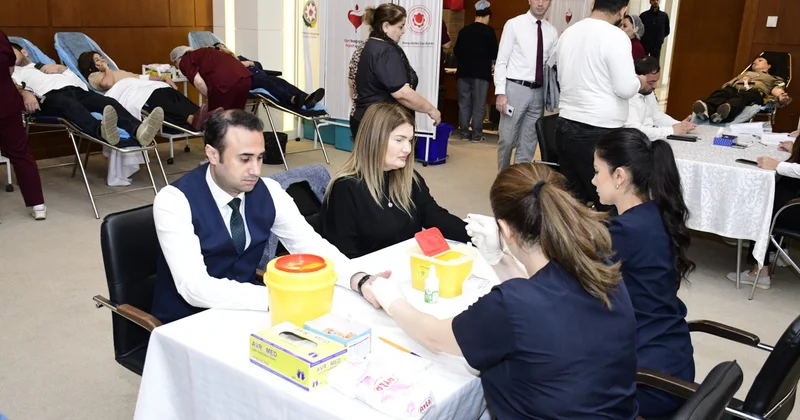 YAP Mərkəzi Aparatında qanvermə aksiyası keçirildi VİDEO