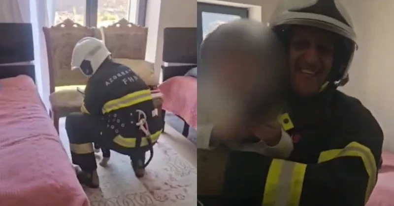 Kəlbəcərdə köməksiz qalan azyaşlının xilasedilmə GÖRÜNTÜLƏRİ