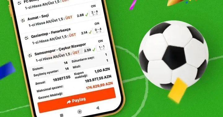 da böyük uduş: 1 manatlıq mərc 194 min manat qazandırıb