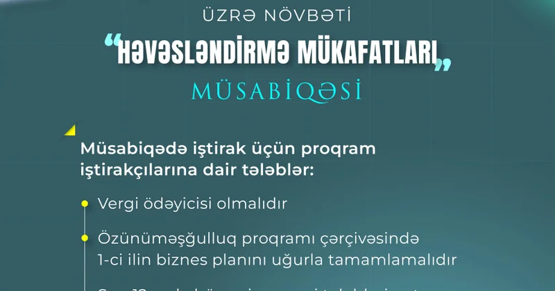 “Həvəsləndirmə mükafatları” müsabiqəsi başlayıb
