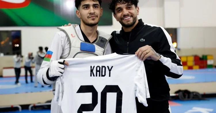 Kadi Borges Azərbaycan millisinin üzvləri ilə görüşdü FOTOLAR