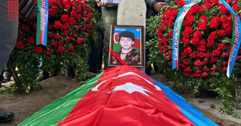 Xocalıda itkin düşən şəhidin nəşi Göyçayda torpağa tapşırıldı FOTO/VİDEO