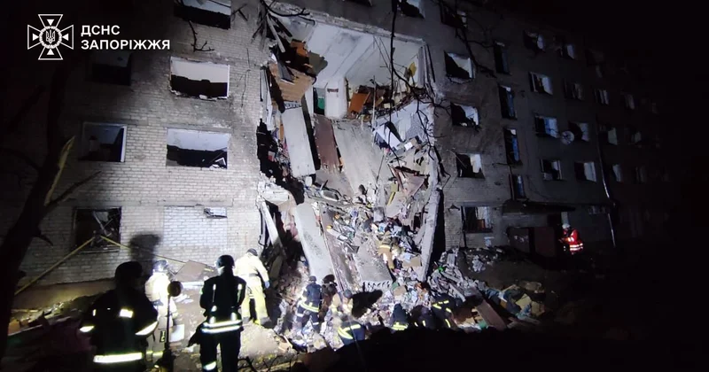 Ukraynaya bu gecə 650 dron və 50 dən çox raket atıldı VİDEO