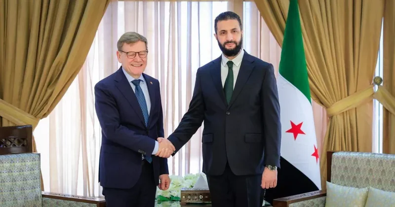 Ахмед аш Шараа принимает главу МИД Германии в Дамаске