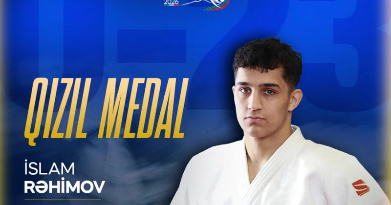 Azərbaycan cüdoçusu U 23 Avropa çempionatında qızıl medal qazanıb