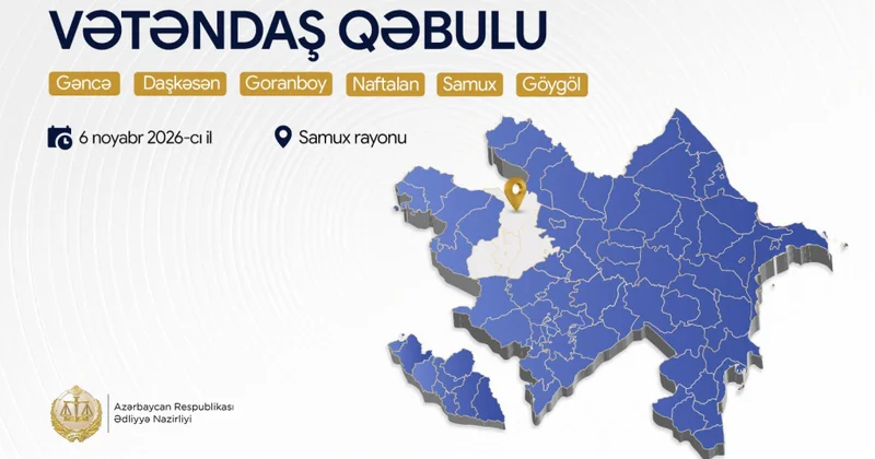 Ədliyyə naziri Samuxda vətəndaşların müraciətlərini dinləyəcək