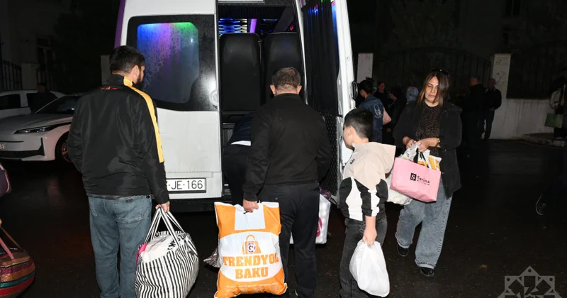 Daha 272 nəfər doğma yurduna döndü FOTOLAR