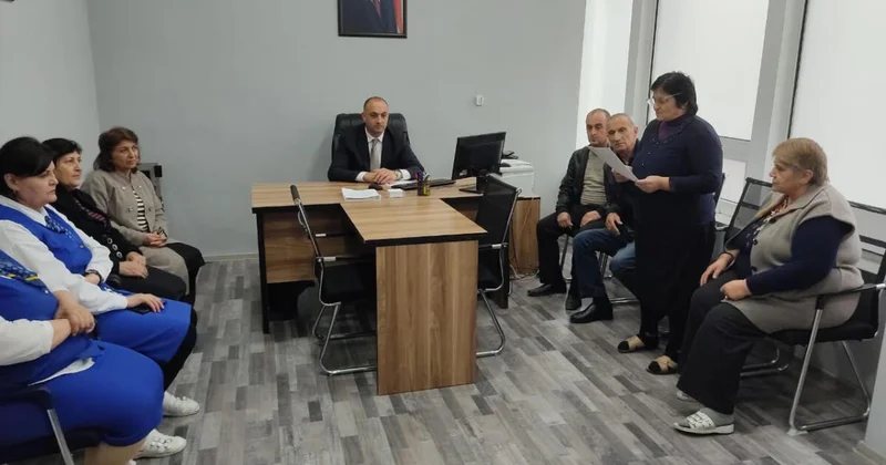YAP Goranboy rayon təşkilatıda partiya üzvləri ilə görüşlər keçirilib FOTOLAR