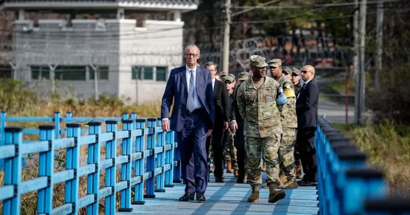Мерц на границе двух Корей надеется на воссоединение полуострова