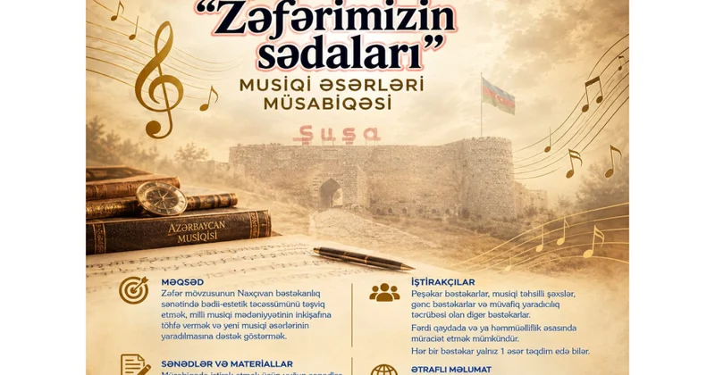 Naxçıvanda “Zəfərimizin sədaları” musiqi əsərləri müsabiqəsi elan olunur