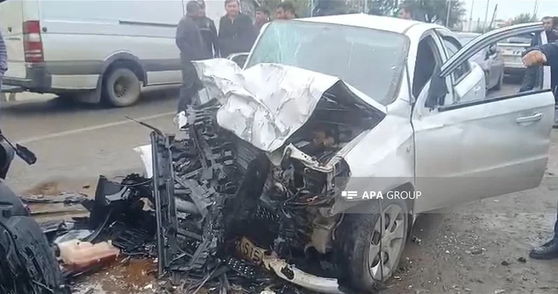 ДТП в Агстафе: один из водителей получил тяжелые травмы