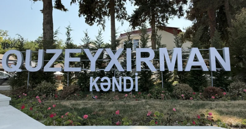 Quzeyxırman kəndinə çatan ailələrə evlərinin açarları təqdim olunub