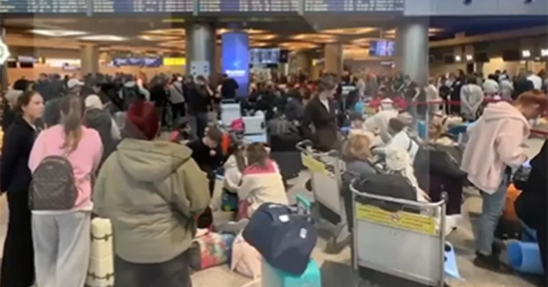 Moskva aeroportları bu gecə Video