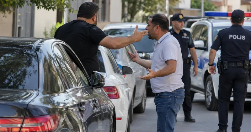 Bakıda iki kişi avtomobili səhv parklamağa görə dalaşdı