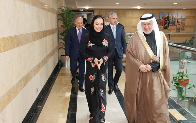 Leyla Əliyeva Kral Salman Mərkəzinin rəhbəri ilə görüşdü FOTOLAR
