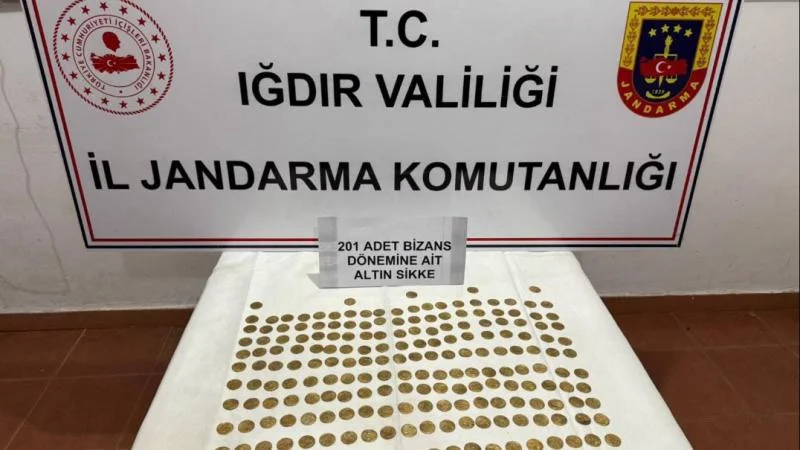 İğdırda 201 ədəd Bizans sikkəsi ələ keçirilib