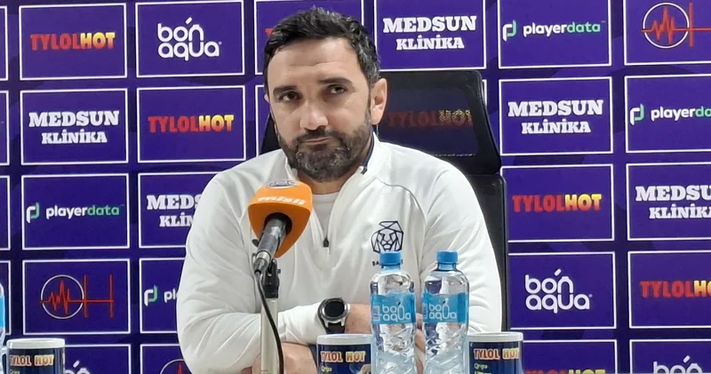 Rəqibin baş məşqçisi Ayxan müəllimə tərəf aqressiv jestlər etdi