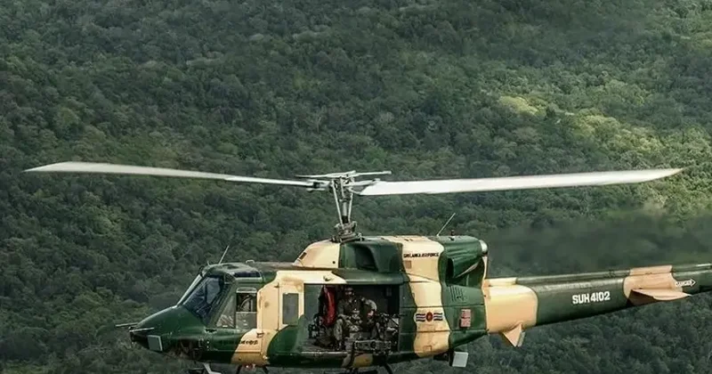 Şri Lanka HHQ yə məxsus helikopter xilasetmə əməliyyatı zamanı qəzaya uğrayıb