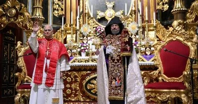 Papa İstanbuldakı erməni kiləsindən Qaregini SALAMLADI