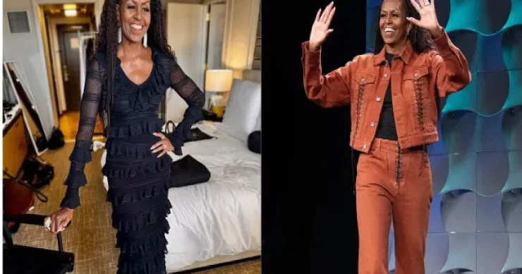 Yeni Mişel Obama: cəsarətli üslub, tonlanmış fiqur və parlaq üz