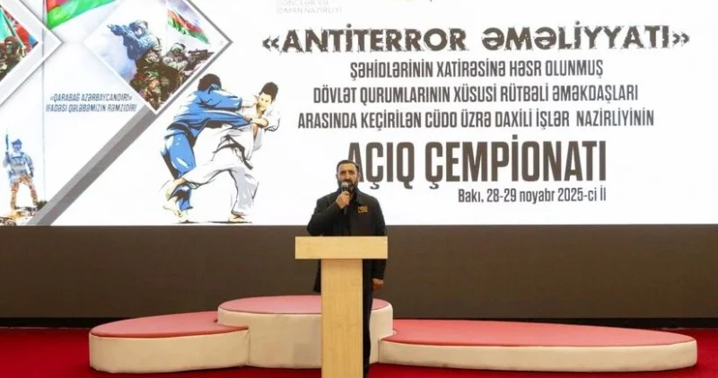 Antiterror şəhidlərinin xatirəsinə həsr olununan DİN in cüdo üzrə açıq çempionatı keçirilib