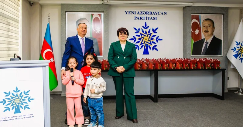 YAP Nərimanov rayon təşkilatı şəhid və qazi övladları üçün Yeni il şənliyi keçirdi FOTOLAR