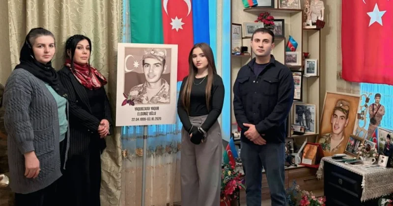 YAP Nizami rayon təşkilatının könüllüləri şəhid ailələrini ziyarət ediblər FOTOLAR