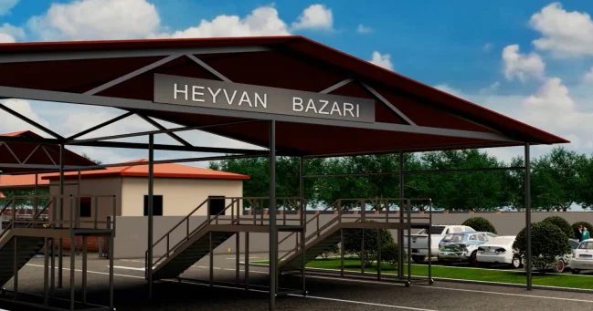 Nümunəvi heyvan bazarı layihəsinin 3D animasiyası təqdim edilib